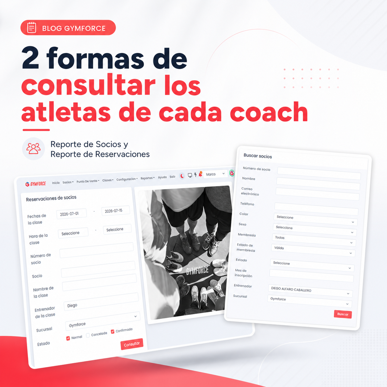 Cómo saber cuántos atletas atendió cada coach