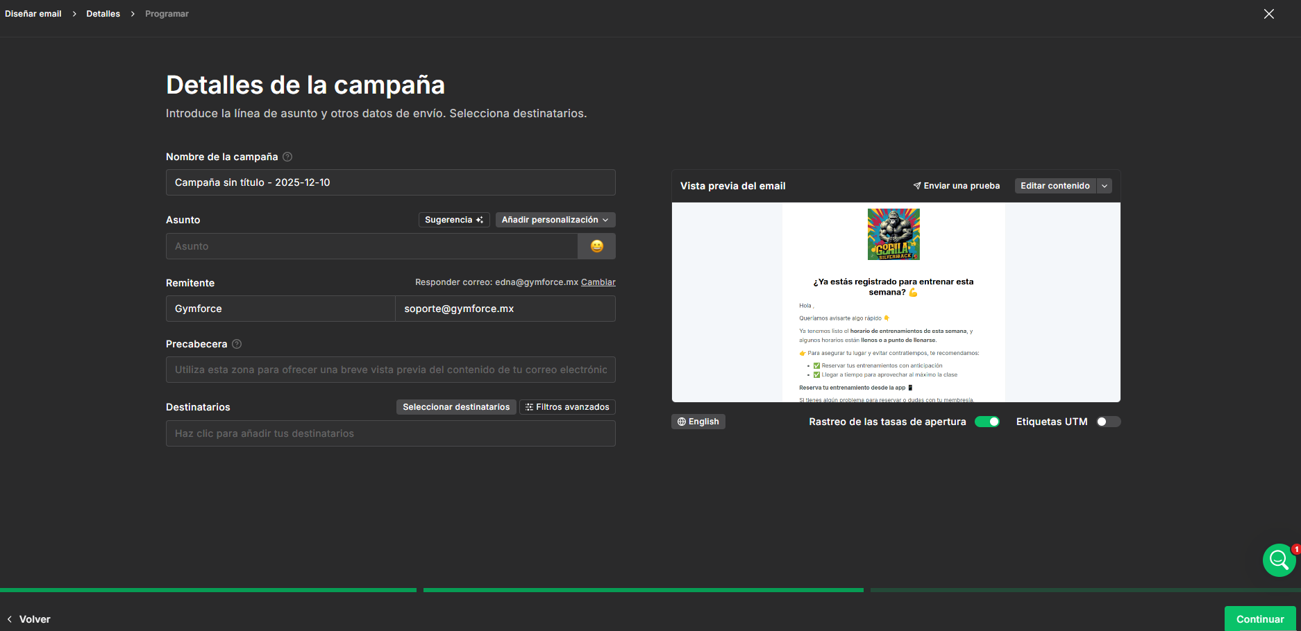 Cambia tu logo en MailerLite