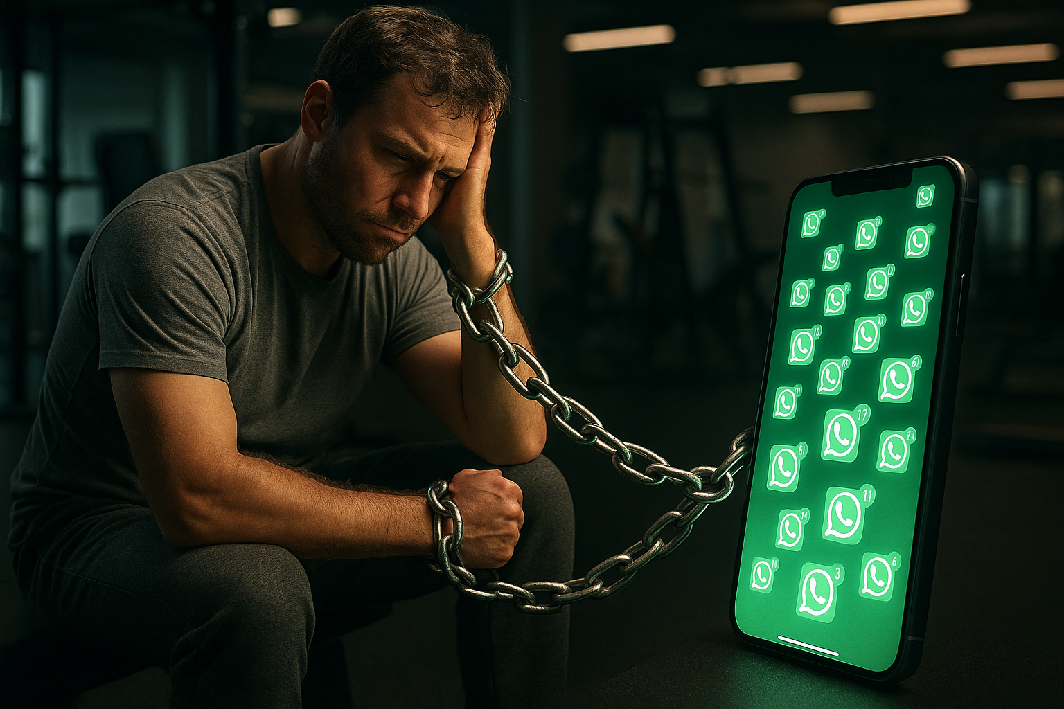 ¿Eres esclavo del WhatsApp en tu gimnasio?