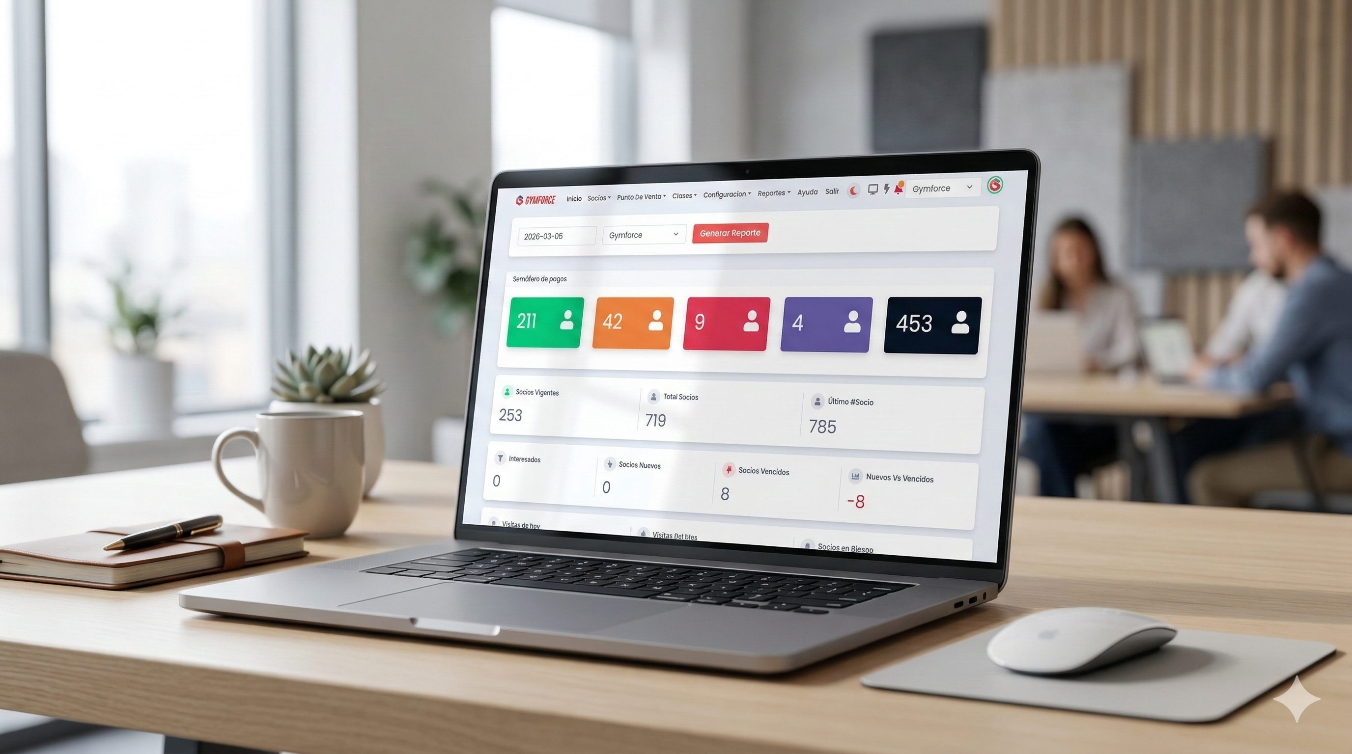 Nuevo color en el semáforo de Gymforce: ahora puedes ver todos los socios de tu gimnasio