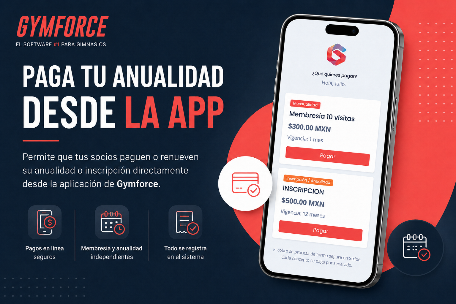 Cómo configurar recargos por pago vencido en tu gimnasio con Gymforce