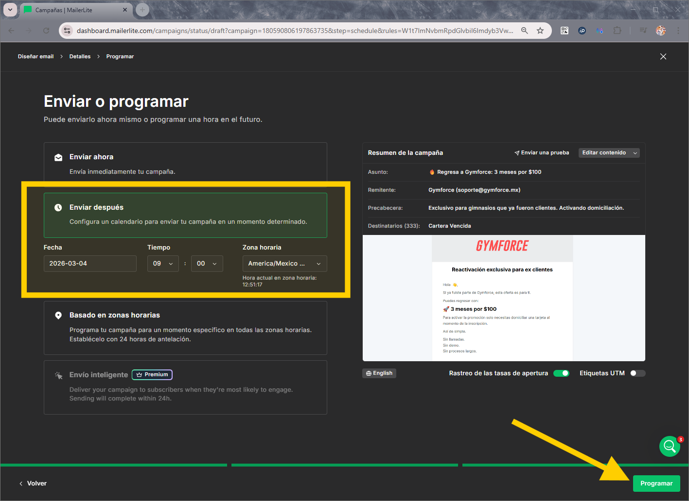 Cambia tu logo en MailerLite